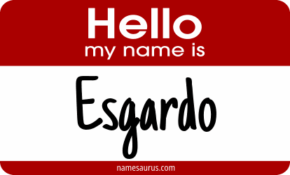 Hello my name is Esgardo png download