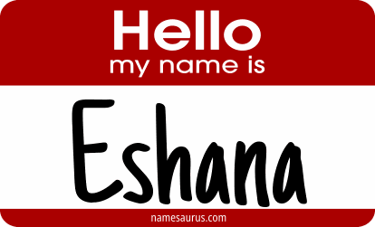Hello my name is Eshana png download