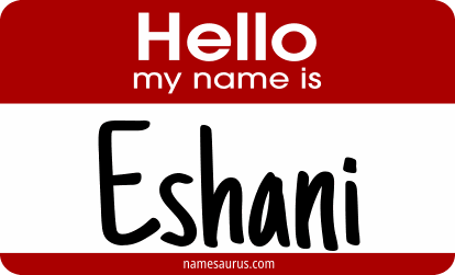 Hello my name is Eshani png download