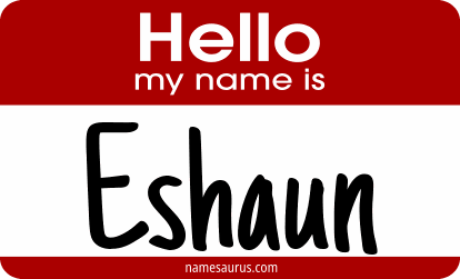 Hello my name is Eshaun png download