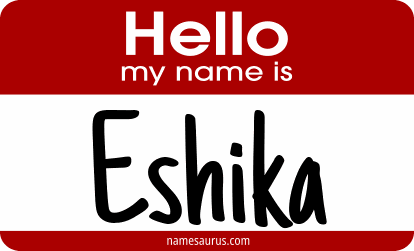 Hello my name is Eshika png download