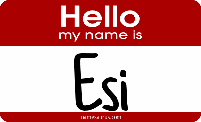Hello my name is Esi png download