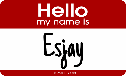 Hello my name is Esjay png download