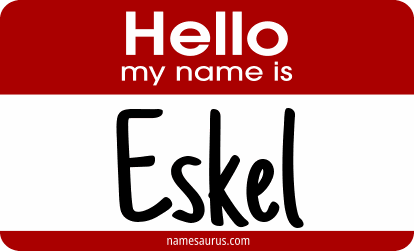 Hello my name is Eskel png download