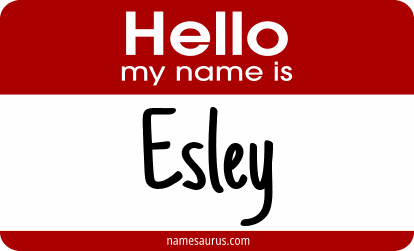 Hello my name is Esley png download