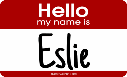 Hello my name is Eslie png download