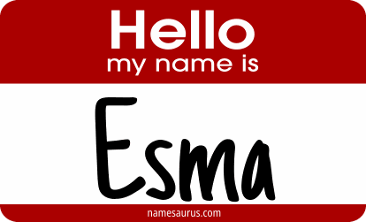 Hello my name is Esma png download
