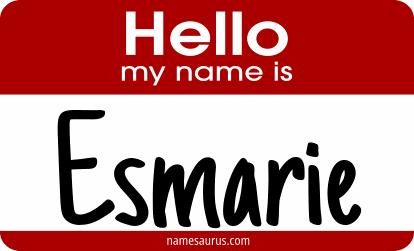Hello my name is Esmarie png download