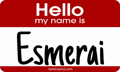 Hello my name is Esmerai png download