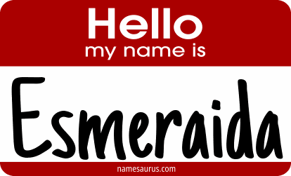 Hello my name is Esmeraida png download