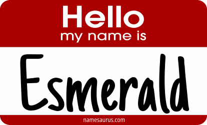 Hello my name is Esmerald png download