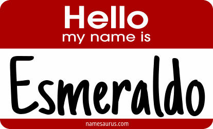 Hello my name is Esmeraldo png download