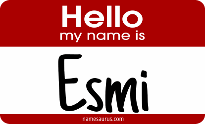Hello my name is Esmi png download