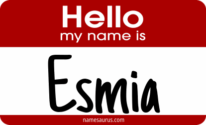 Hello my name is Esmia png download