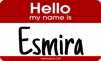 Hello my name is Esmira png download