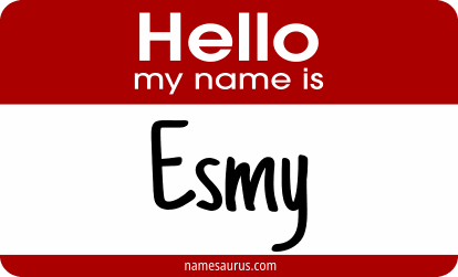 Hello my name is Esmy png download