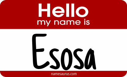 Hello my name is Esosa png download