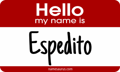Hello my name is Espedito png download