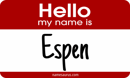 Hello my name is Espen png download