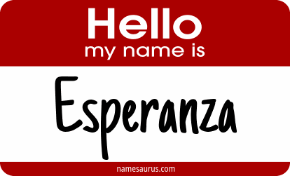 Hello my name is Esperanza png download
