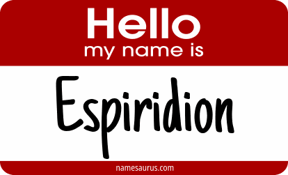 Hello my name is Espiridion png download
