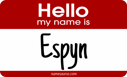 Hello my name is Espyn png download