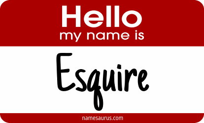 Hello my name is Esquire png download