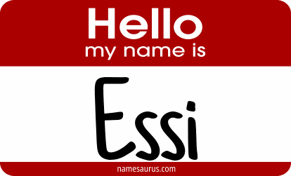 Hello my name is Essi png download