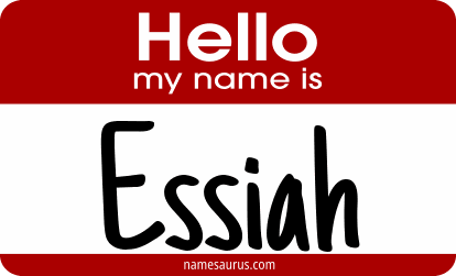 Hello my name is Essiah png download