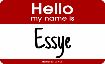 Hello my name is Essye png download