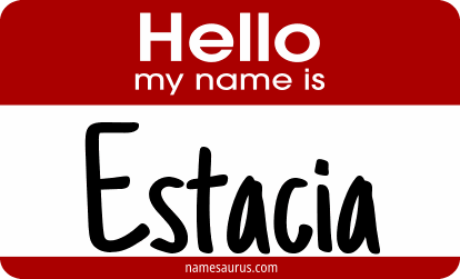 Hello my name is Estacia png download