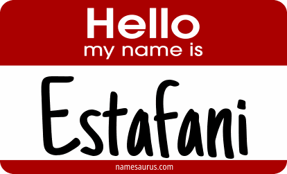 Hello my name is Estafani png download