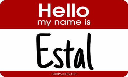 Hello my name is Estal png download