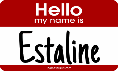 Hello my name is Estaline png download
