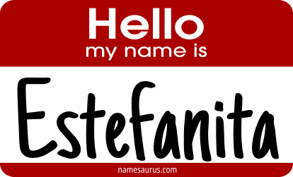 Hello my name is Estefanita png download
