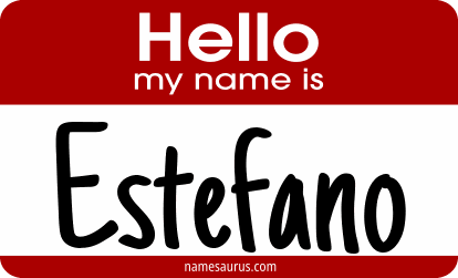 Hello my name is Estefano png download