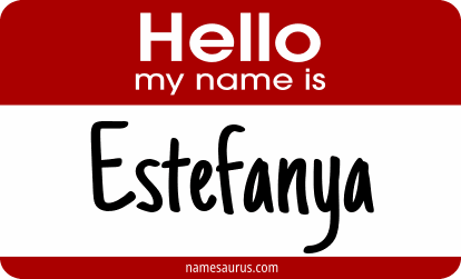 Hello my name is Estefanya png download