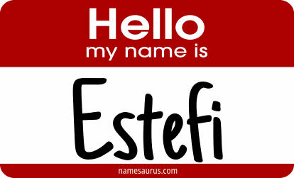 Hello my name is Estefi png download