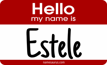 Hello my name is Estele png download