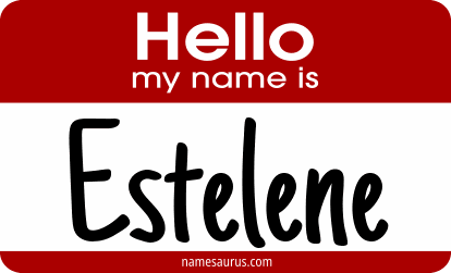Hello my name is Estelene png download