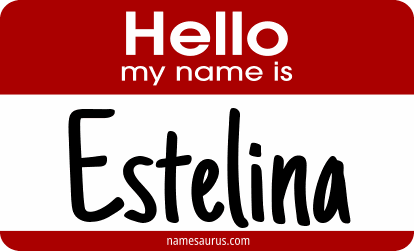 Hello my name is Estelina png download