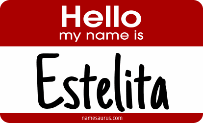 Hello my name is Estelita png download