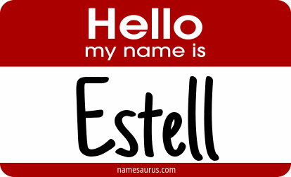 Hello my name is Estell png download