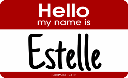 Hello my name is Estelle png download