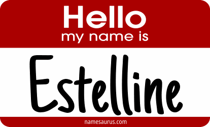 Hello my name is Estelline png download