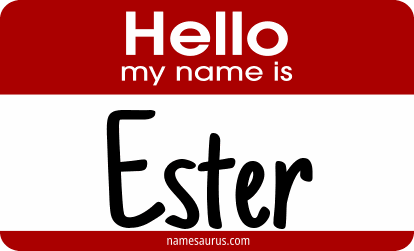 Hello my name is Ester png download