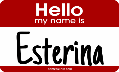 Hello my name is Esterina png download