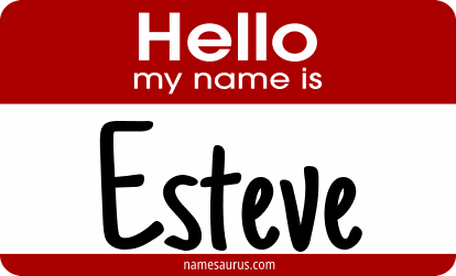 Hello my name is Esteve png download
