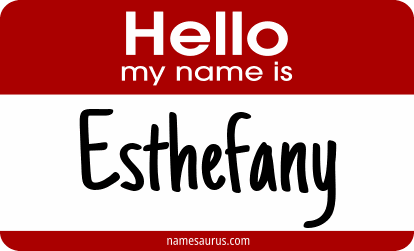 Hello my name is Esthefany png download