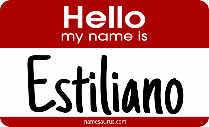 Hello my name is Estiliano png download